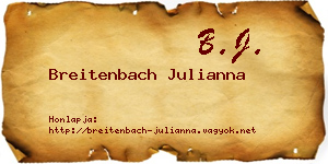 Breitenbach Julianna névjegykártya